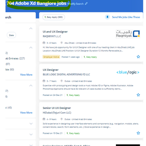 Adobe XD internship jobs in Pune