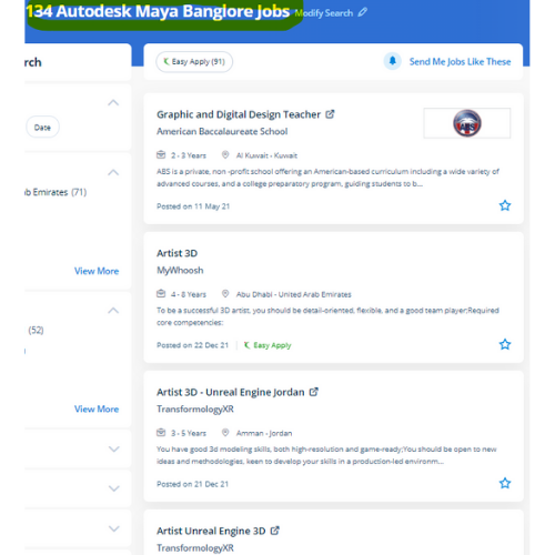 Autodesk Maya internship jobs in Delhi