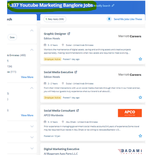 YouTube Marketing internship jobs in Kozhikode